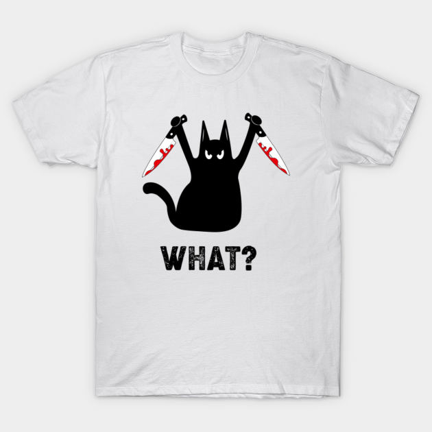 black cat and knife what shirt Black Cat And Knife What TShirt
